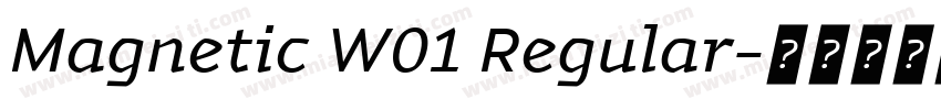 Magnetic W01 Regular字体转换